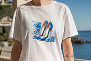 Blue High Heels with Beautiful Flow, an Illustration by SVGArt (Thumbnail 2 of 7)