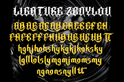 Zenylou Blackletter, a Blackletter Font by madeDeduk (Thumbnail 9 of 10)