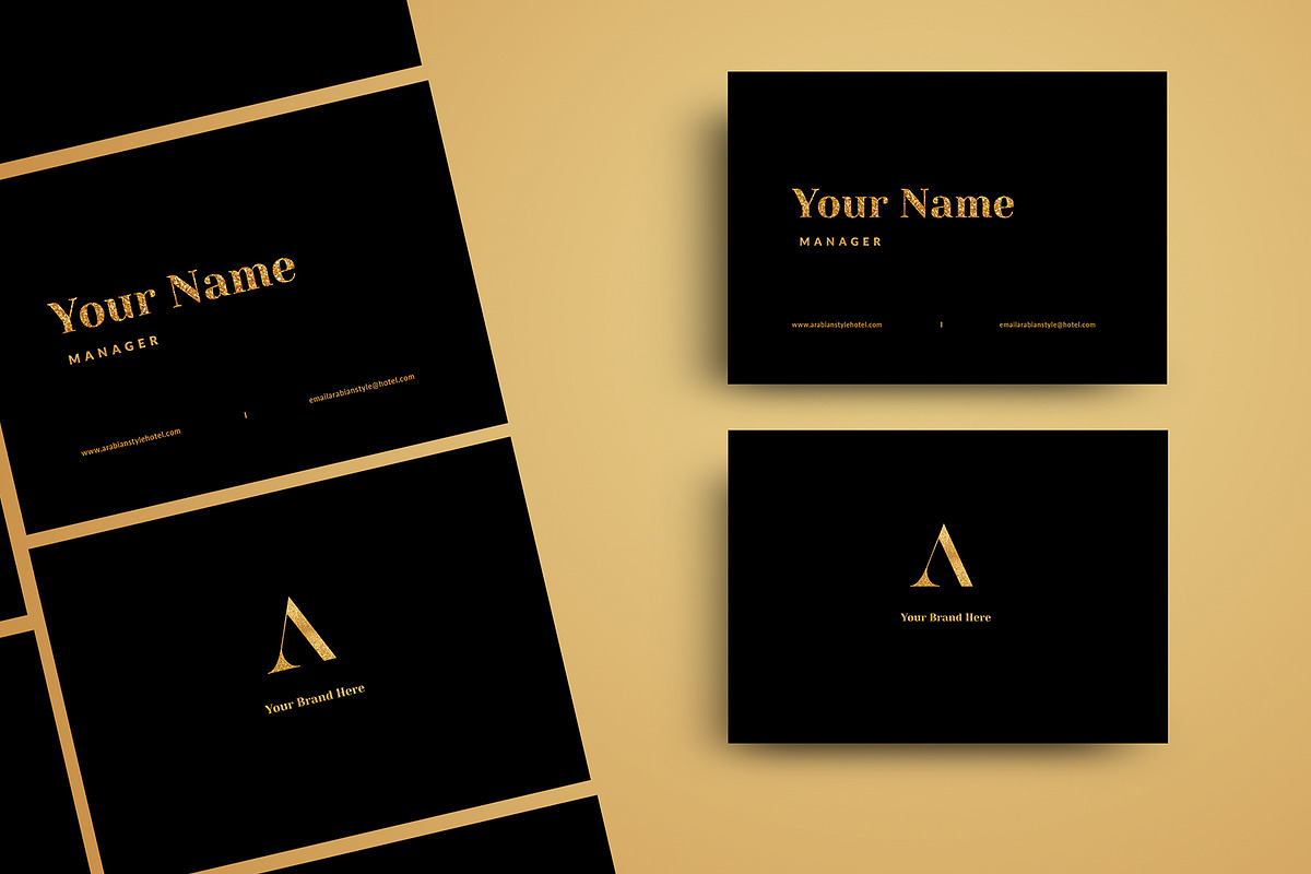 GOLD STATIONERY TEMPLATE, a Stationery Template by Meknya (Photo 4 of 4)