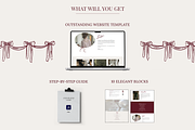 Wedding Website. Canva Template, a Landing Page Template by Summer Nightingale Art (Thumbnail 7 of 7)