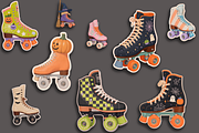 Halloween Roller Skates Clipart, an Object Graphic by Jakayla Digital Co (Thumbnail 5 of 15)