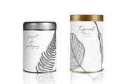 Line Art Tropical Leaves Clipart., an Illustration by ElenKoss (Thumbnail 6 of 13)