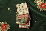 Vintage Christmas Clipart & Patterns, a Pattern Graphic by PATTERNS etc. (Thumbnail 4 of 15)