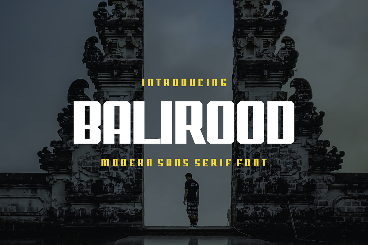 Balirood - Font, a Sans Serif Font by artchiles_design (Photo 1 of 5)