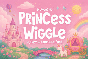 Princess Wiggle - Adorable Font, a Sans Serif Font by HipFonts