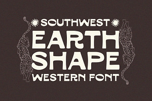 Earth Shape Southwestern Font, a Handwritten Font by Viswell
