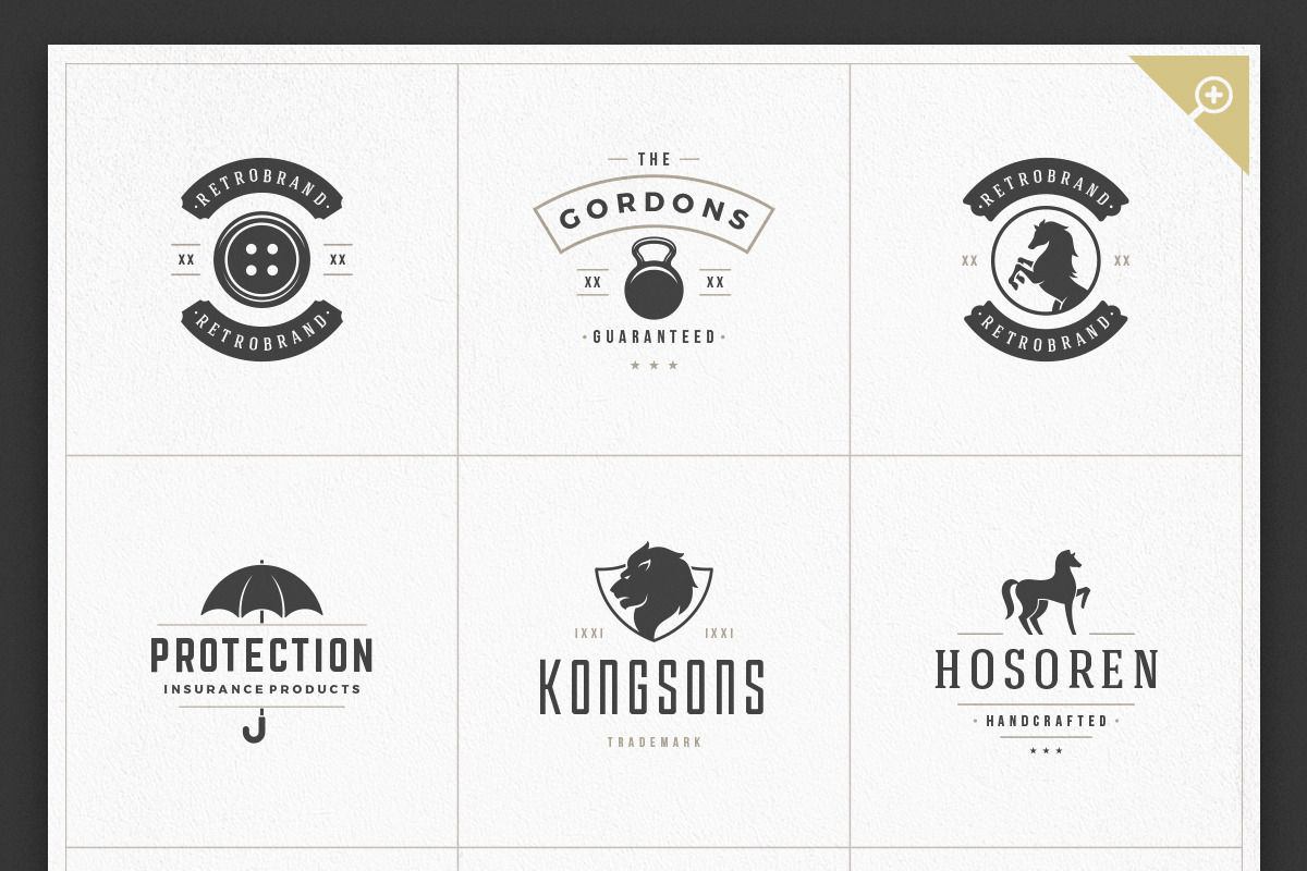 1000 Logos and Badges Bundle, a Branding & Logo Template by Vasya Kobelev (Photo 16 of 39)
