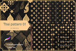 Thai Pattern and texture NHD 01