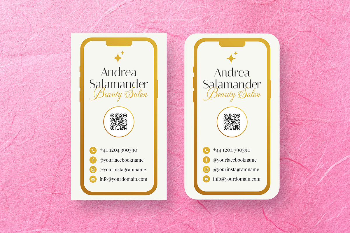 Phone Esthetician Business Card, a Business Card Template by artbart (Photo 3 of 9)
