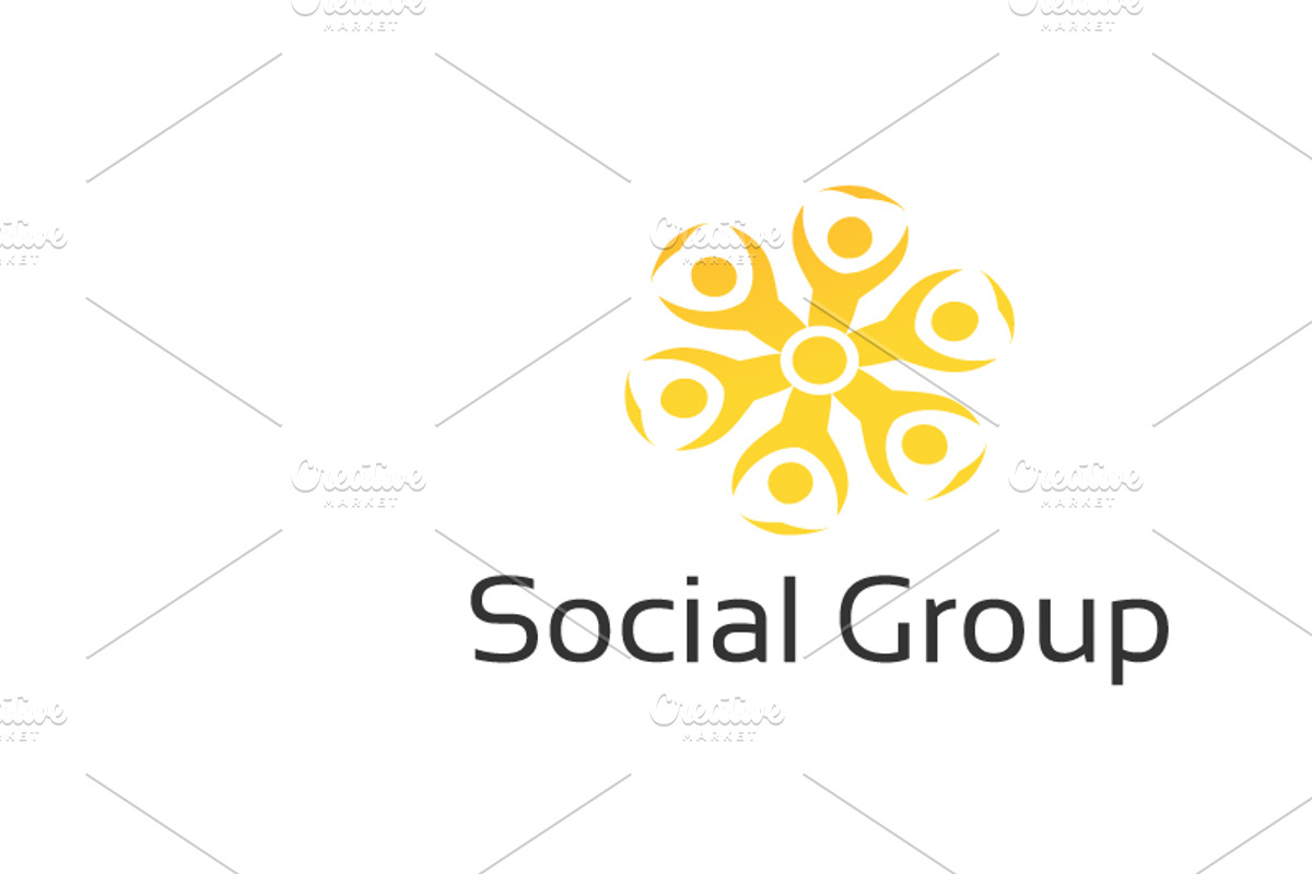 Social Community Logo Template, a Branding & Logo Template by Zia Grfx (Photo 2 of 8)