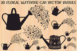 Floral Watering Can Design Bundle