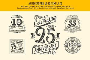 Anniversary Logo Template