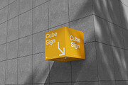 Cube Sign Mockup, a Product Mockup by MrLetters (Thumbnail 5 of 5)