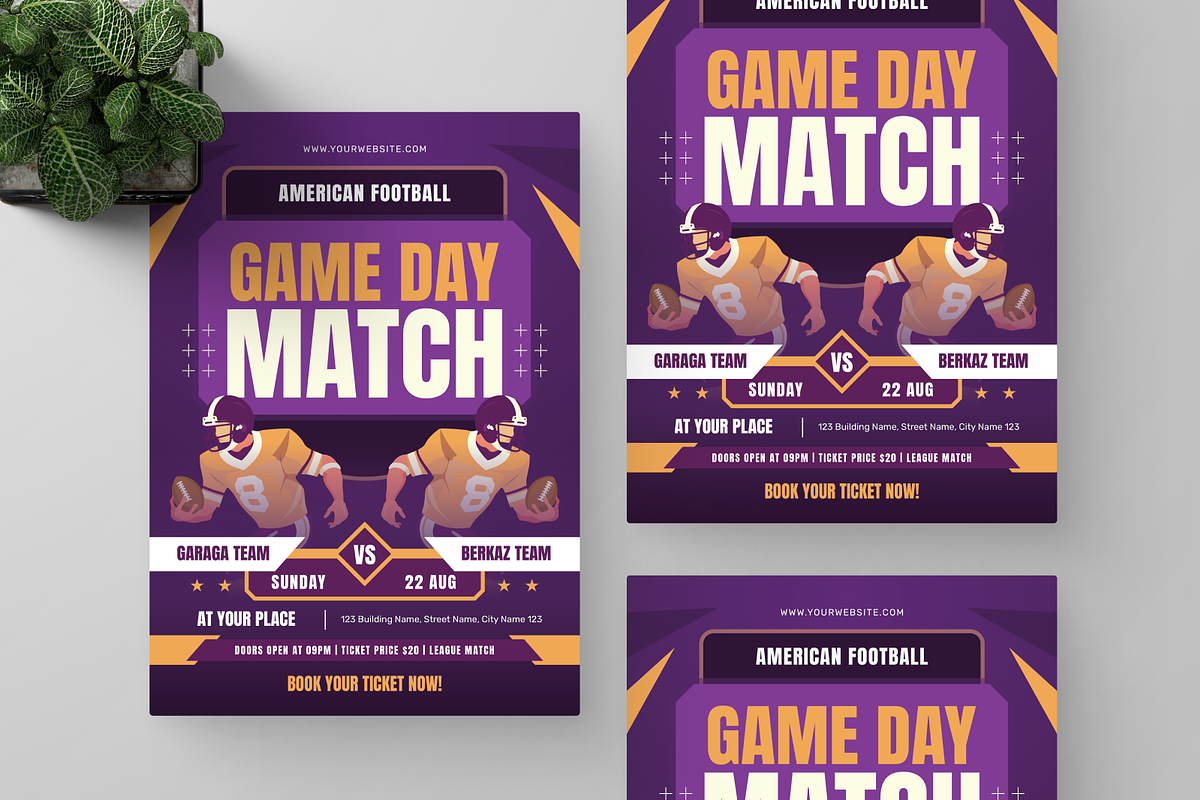 American Football Flyer, a Flyer Template by Annora Studio (Photo 5 of 5)