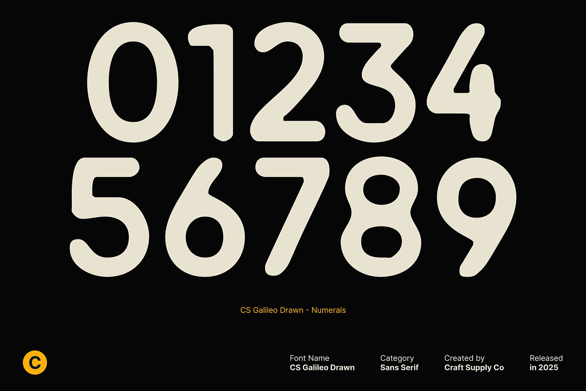 CS Galileo Drawn, a Sans Serif Font by Craft Supply Co. (Photo 3 of 8)