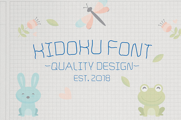 Kidoku Font preview 4