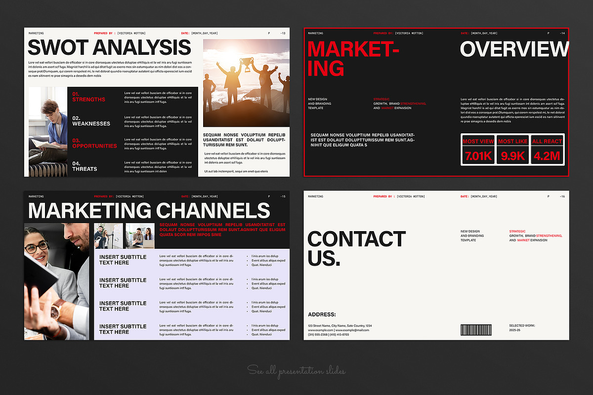 Marketing Plan Presentation Template preview 5