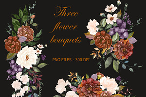 Three Flower Bouquets 63