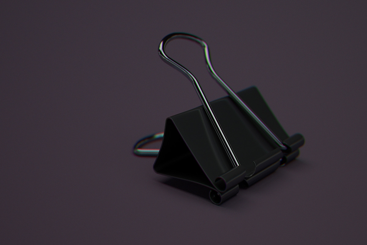 Binder Clip, an Object 3D Model by JokerMartini (Photo 1 of 2)