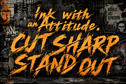 MoonSlash - Raw Cuts Typeface, a Handwritten Font by HypeWorksCo (Thumbnail 4 of 14)