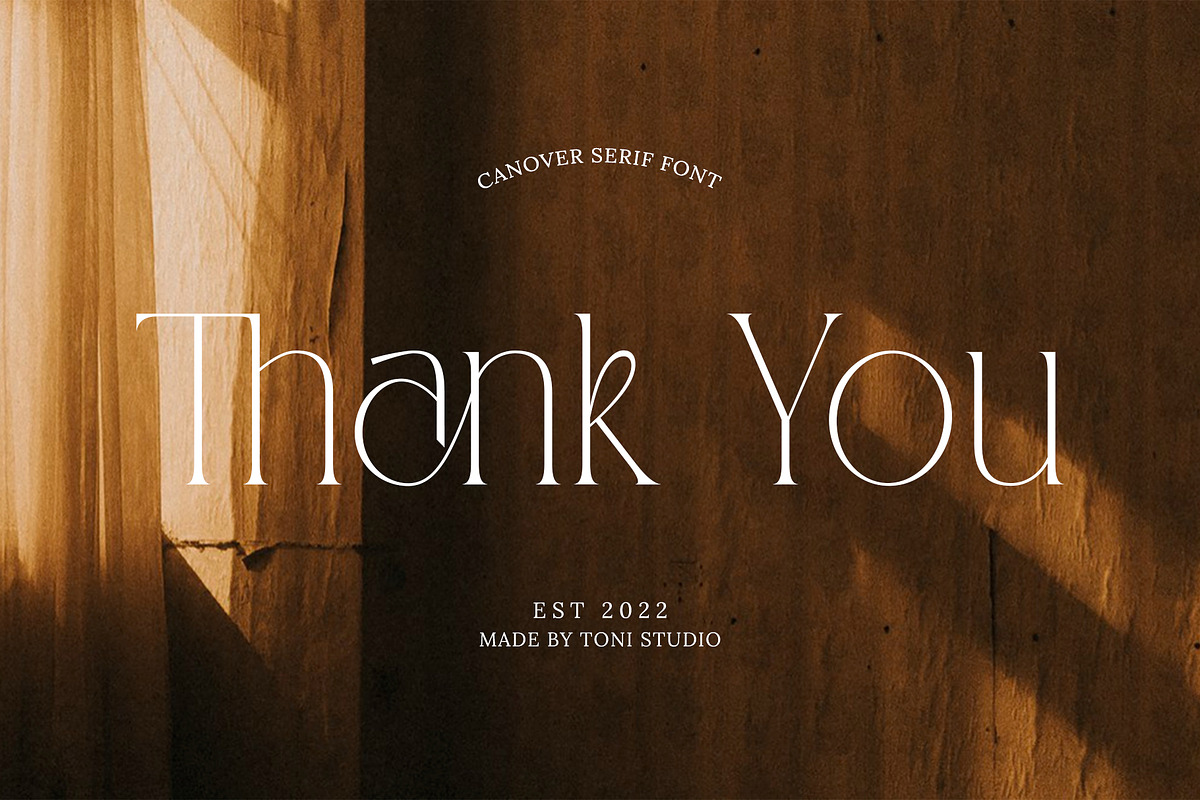 CANOVER | Ligature Serif, a Serif Font by ToniStudio (Photo 11 of 11)