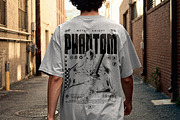 Streetwear T-Shirt Mockup Back View, a Shirt Mockup by Design Squad (Thumbnail 3 of 4)