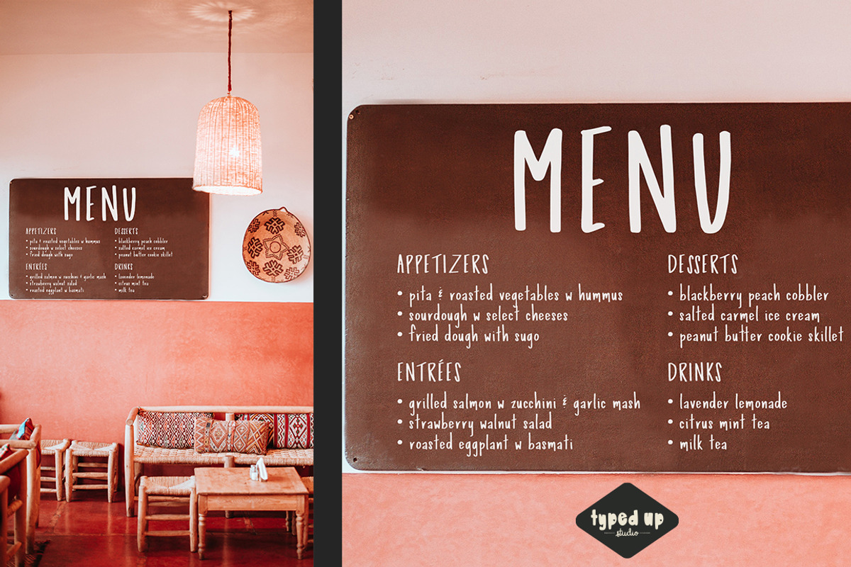 Poppyseed | Handwritten Sans Font, a Sans Serif Font by Typed Up Studio (Photo 12 of 12)