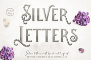 Silver Alphabet PNG Overlays, an Object Graphic by PixelJungle (Thumbnail 1 of 3)