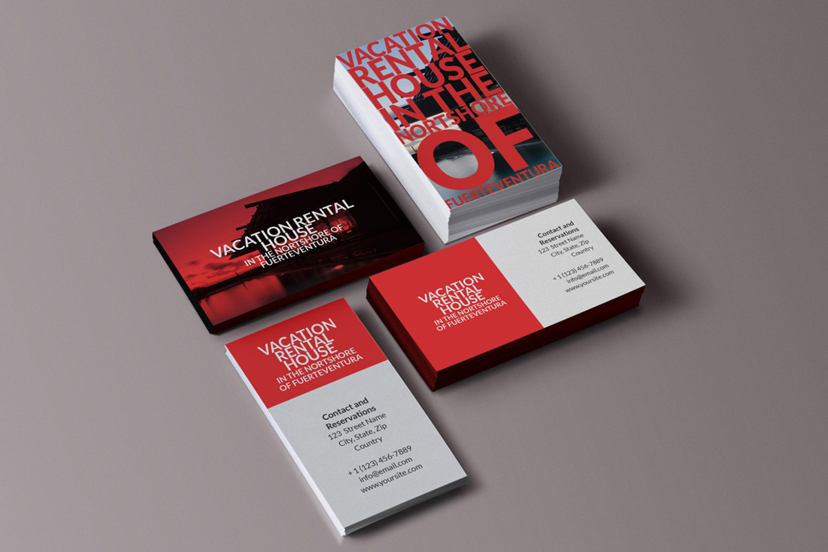 Rent My Home Business Cards, a Business Card Template by creativebythesea