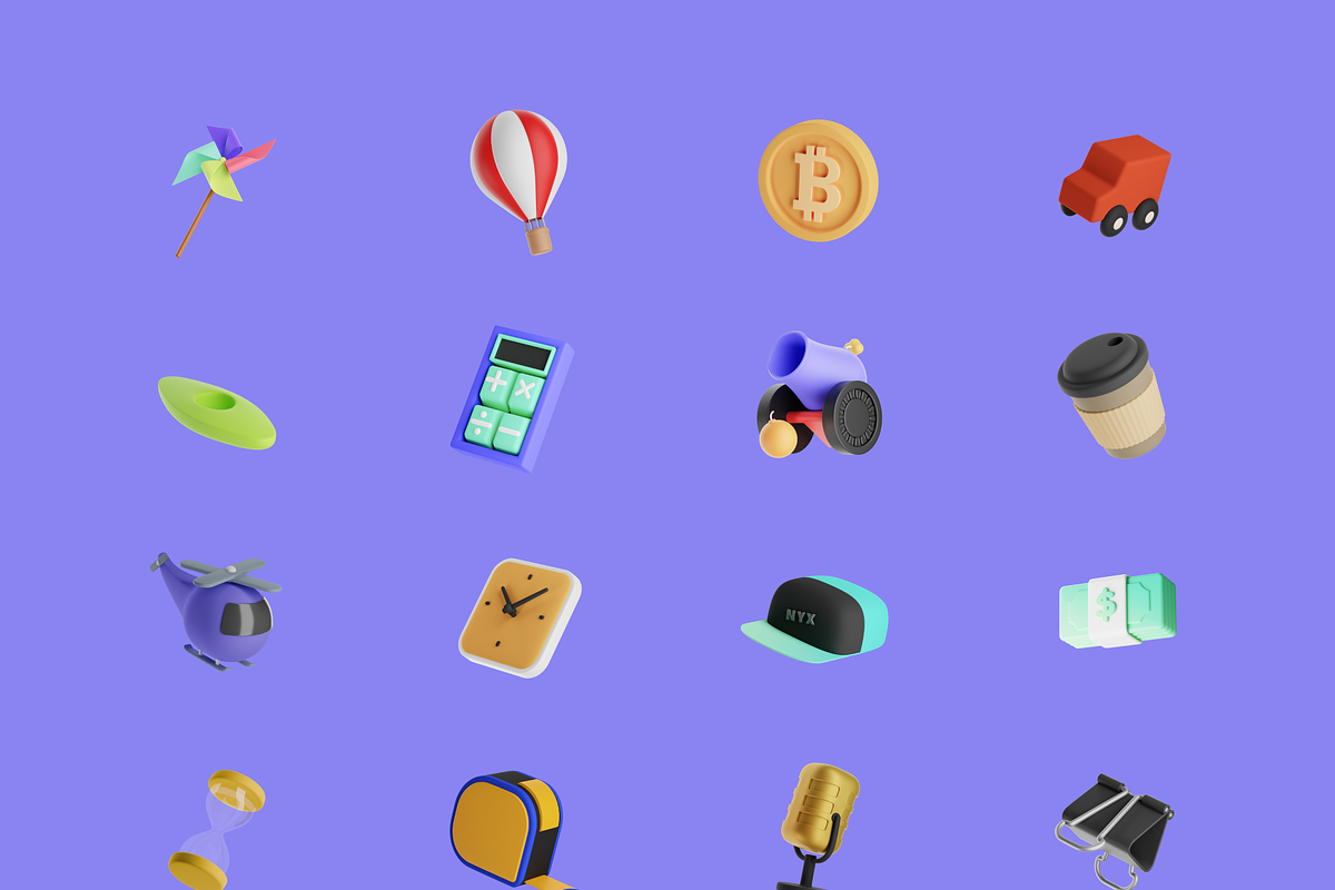 Slicky 3D Illustrations