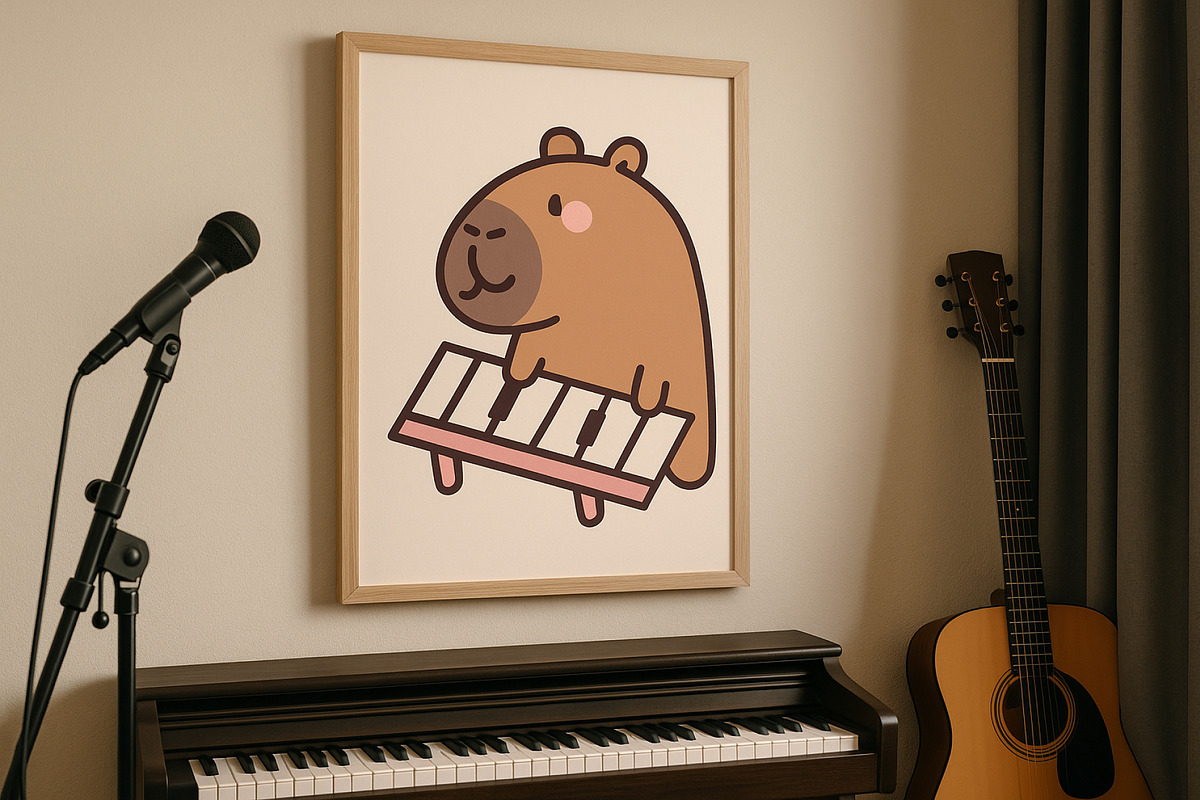 Capybara Music Clipart Set, an Animal Illustration by Palau (Photo 2 of 10)