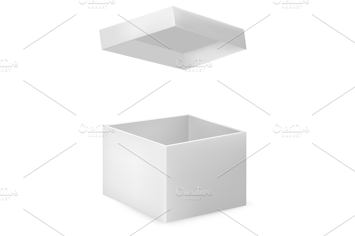 Vector 3D illustration of open boxes, an Object Illustration by Yayasya (Photo 2 of 3)