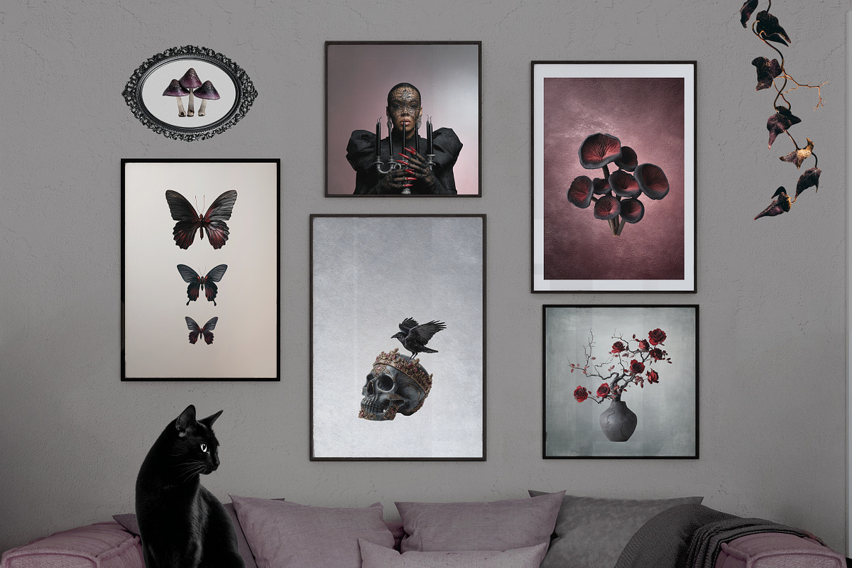 Gothic Glam – Halloween Collage Pack, an Object Graphic by R-studio (Photo 5 of 11)