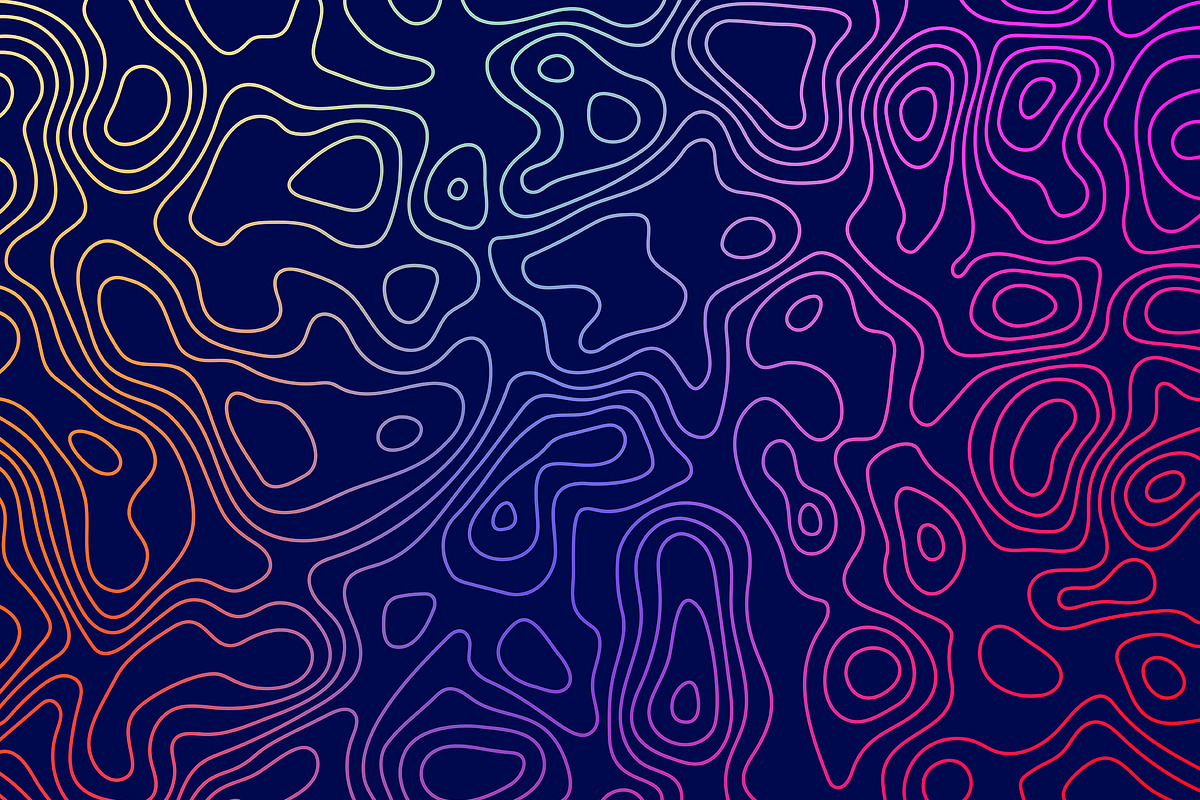 Cyberpunk Map Contour Pattern, a Pattern Graphic by Krafti Lab (Photo 1 of 2)