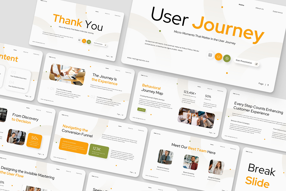 User Journey Presentation, a Presentation Template by Annora Studio (Photo 6 of 7)