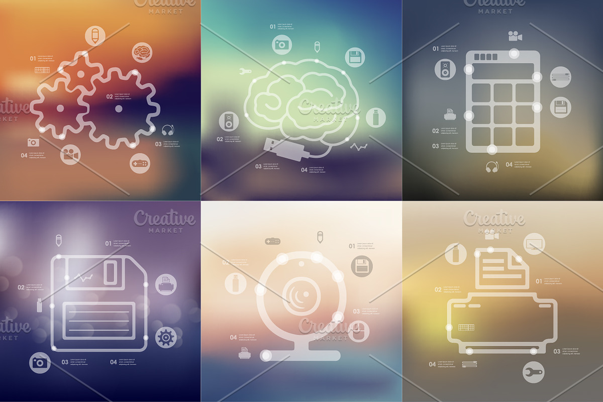 9 technology timeline infographics, a Technology Illustration by Palau