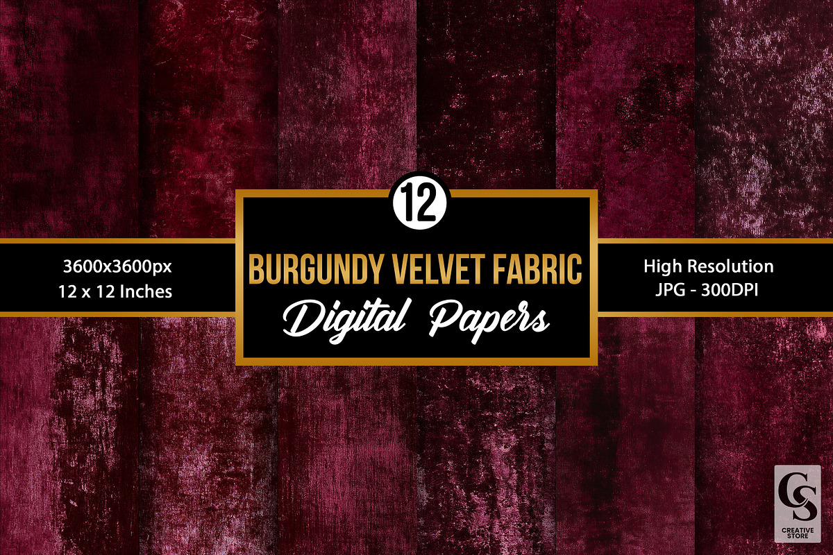 Burgundy Velvet Fabric Background, a Texture Graphic by Creative Store (Photo 1 of 5)