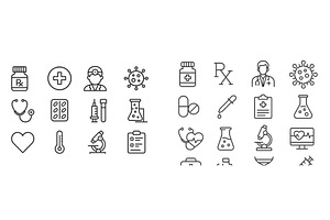 Collection of medical and health, a Healthcare Illustration by ZinetroN