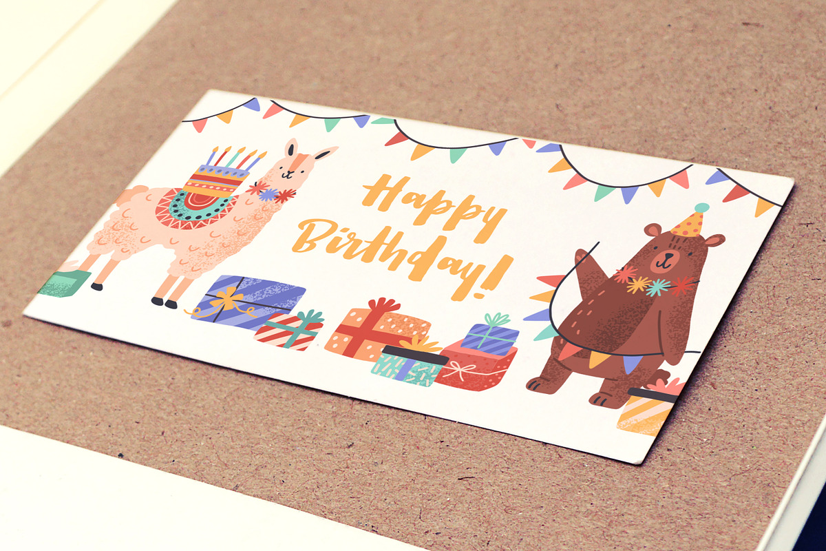 Happy Birthday cards with animals, an Animal Illustration by Good Studio (Photo 4 of 5)