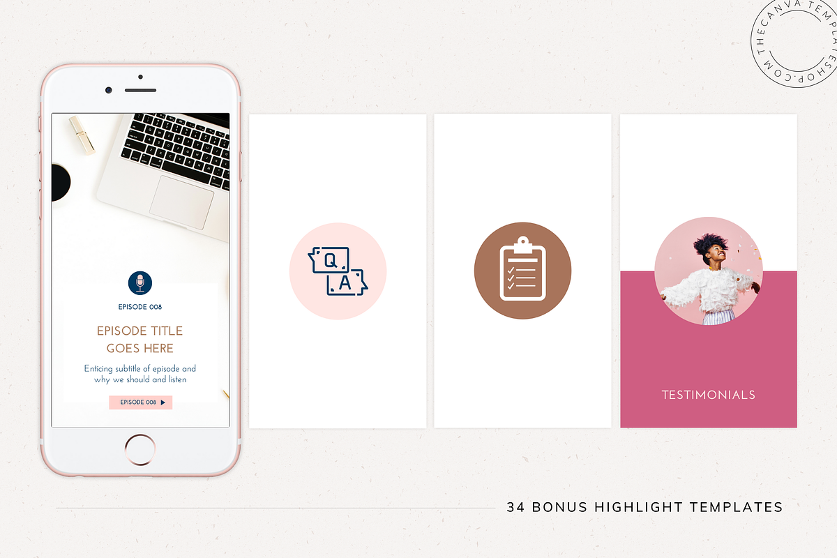 Alyssa IG Story Canva Templates, a Social Media Template by The Canva Template Shop (Photo 4 of 7)