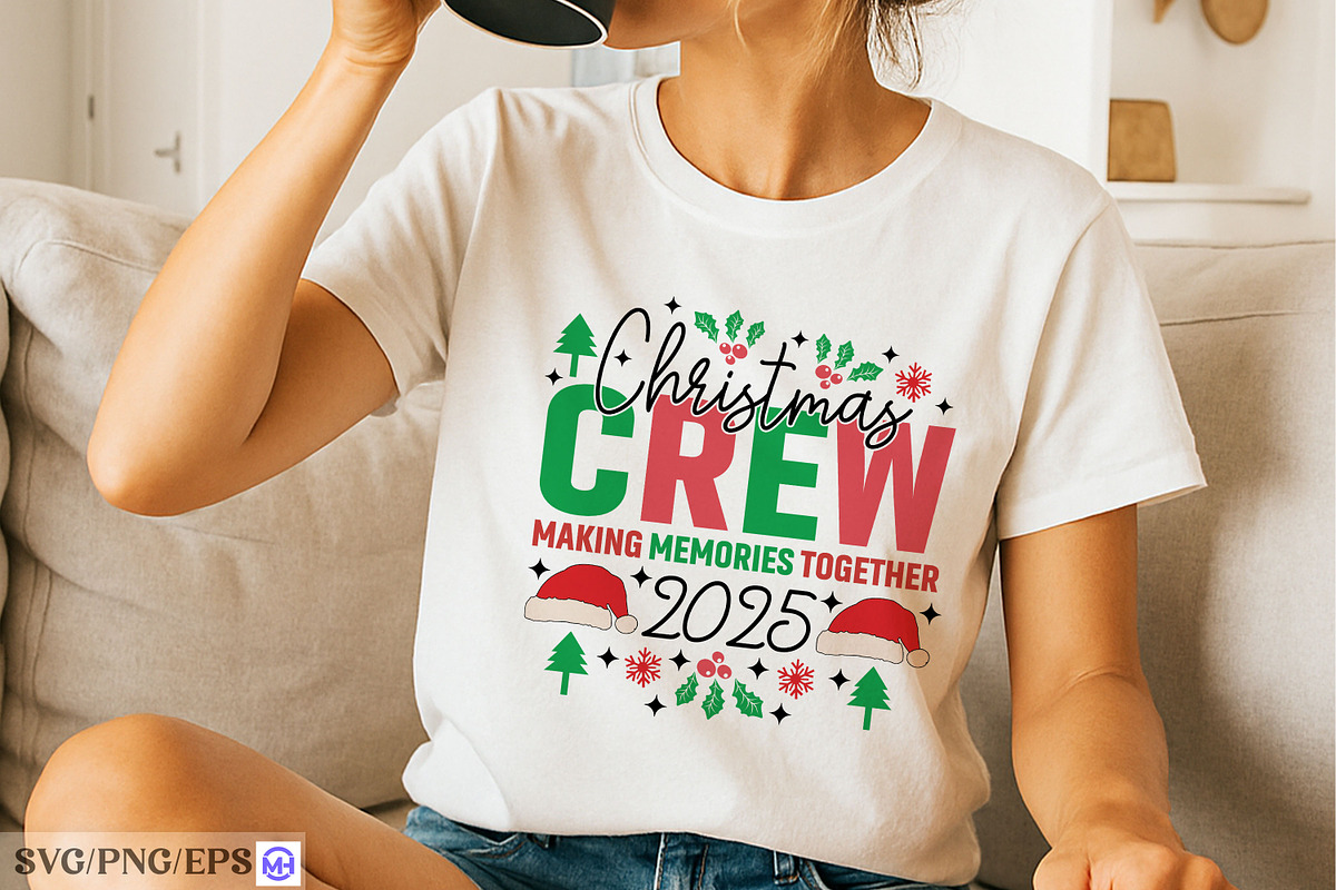 Christmas Crew 2025 SVG | Family Hol, a Graphic by mh_arif (Photo 2 of 4)