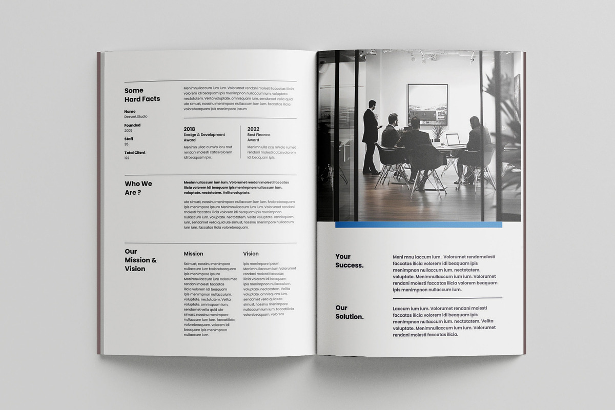 Business Proposal Template, Brochure, a Brochure Template by Niofix (Photo 3 of 6)