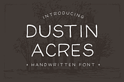 Dustin Acres, a Script Font by Graticle (Thumbnail 1 of 7)