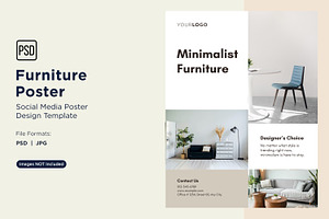 Modern Furniture Poster Design 55, a Social Media Template by shahsoft