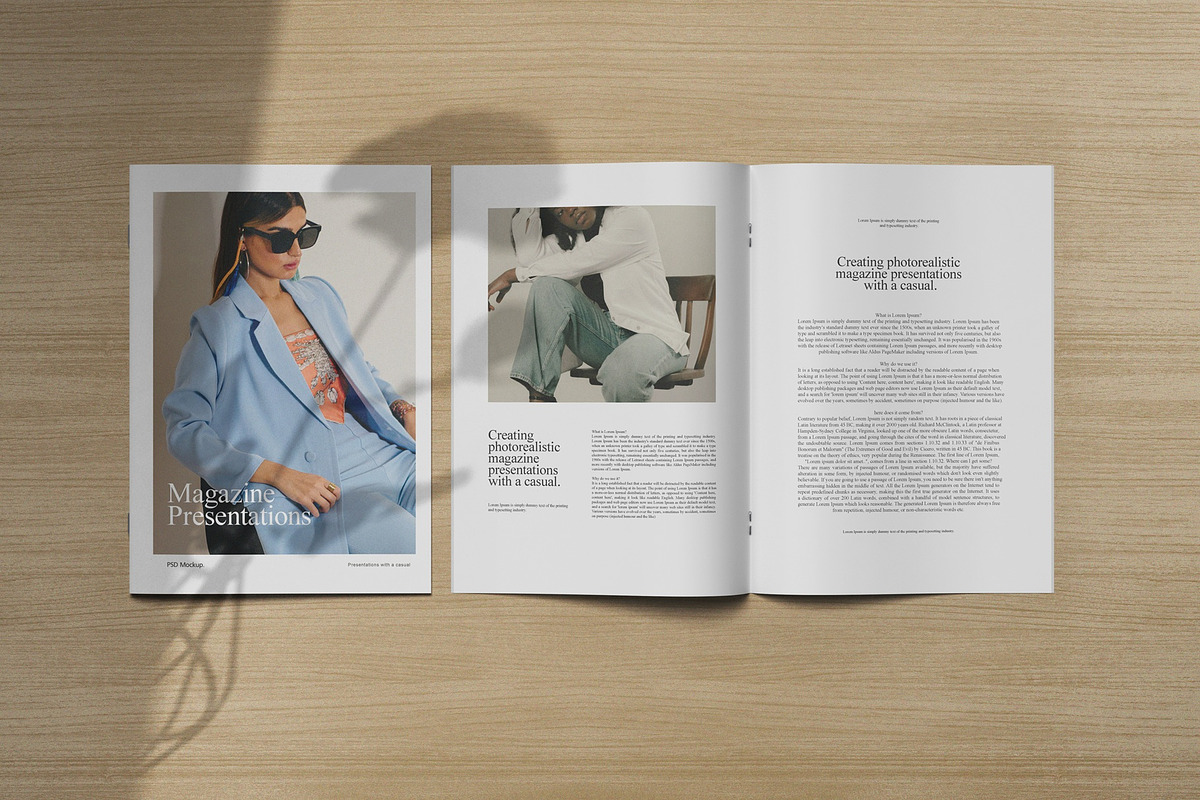 Magazine - A4 Brochure Mockups, a Books & Magazine Mockup by Tahtagraphic (Photo 1 of 12)