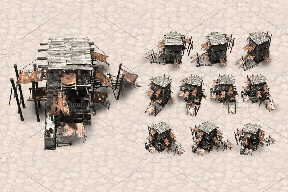 Isometric Ancient City Pack, an Object Graphic by Beatheart Creative Studio (Photo 13 of 77)