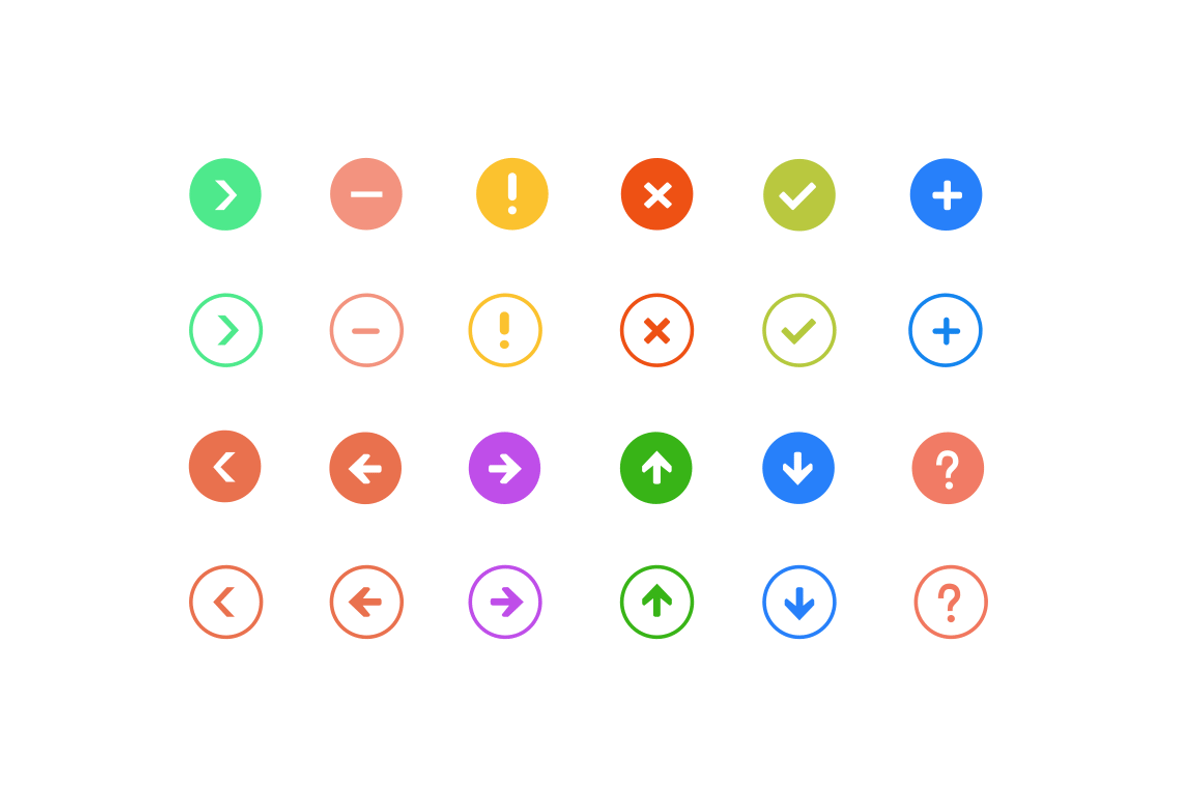 24 Interface Symbols and Icons