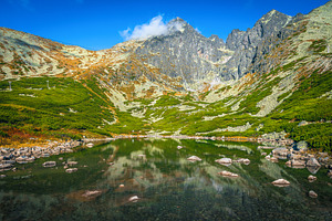 Skalnate Pleso alpine lake