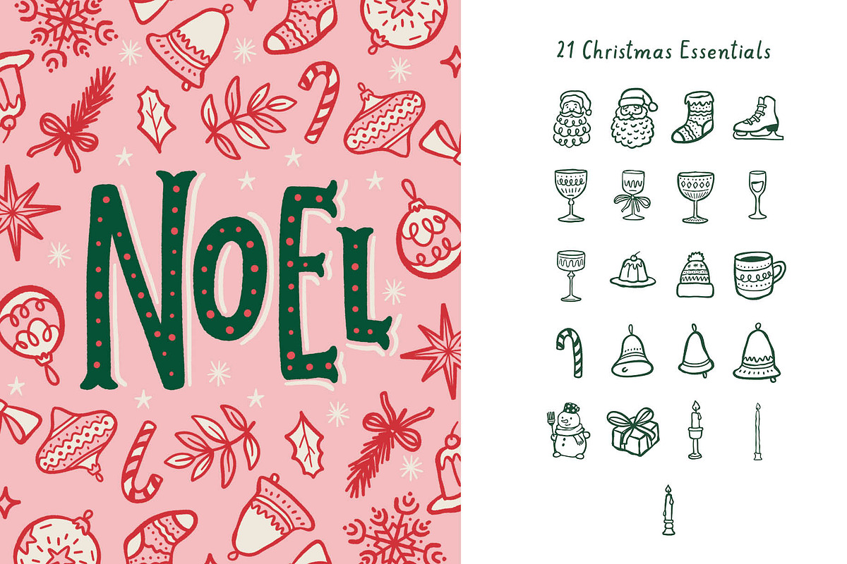 Whimscal Christmas Set for Procreate, a Brush Add-On by Pencil Twist (Photo 2 of 10)
