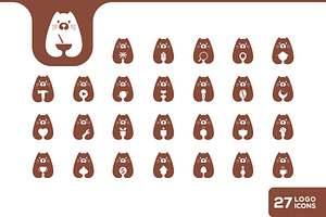otter cute mascot flat modern icon, a Solid Icon by devastd